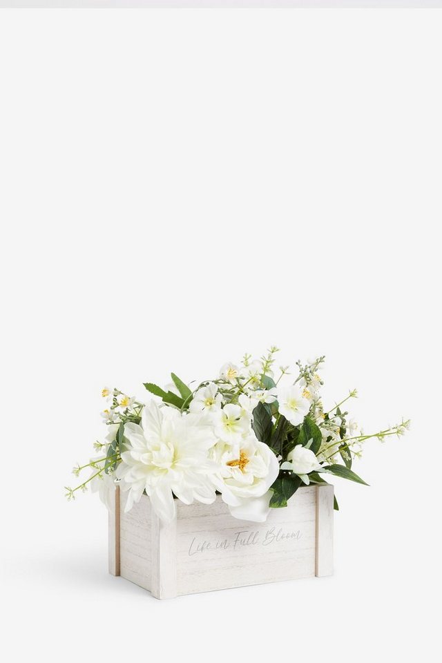 Gestecke Künstliche weiße Blüten im Blumenkasten, Next von Next
