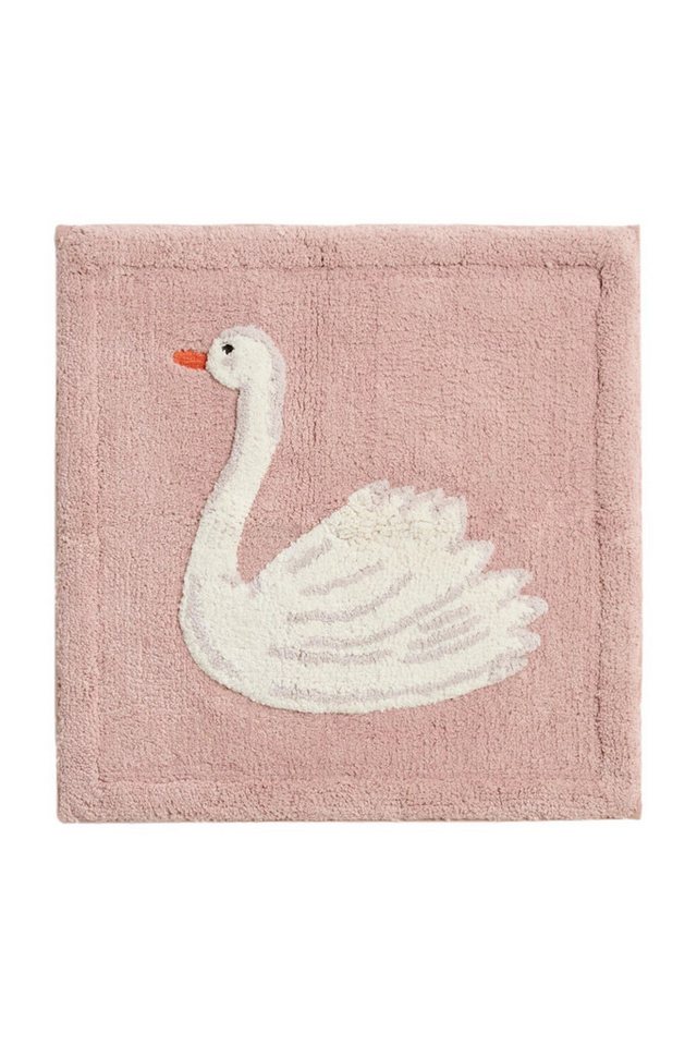 Next Badematte Duschmatte mit Schwanenmuster aus 100 % Baumwolle, Baumwolle von Next