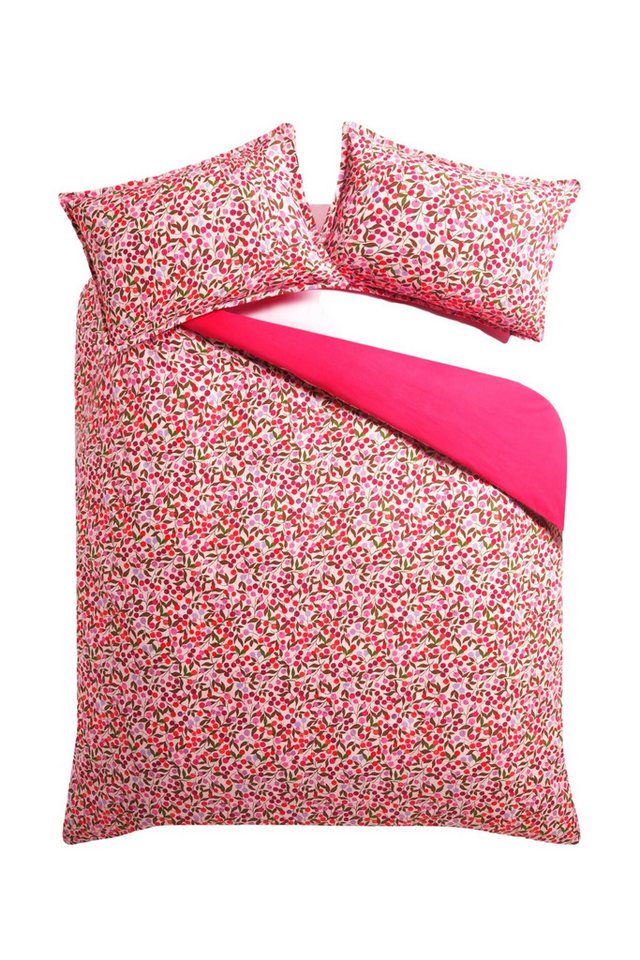 Next Bett-Set Angerauter Bettbezug mit Kissenbezug im Set, Bezug: Baumwolle von Next