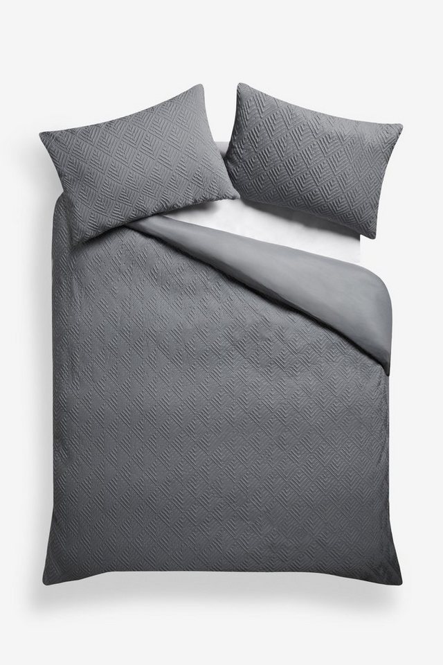 Next Bett-Set Bettbezug und Kissenbezug mit Reliefmuster, Bezug: Polyester (recycelt), Polyester von Next