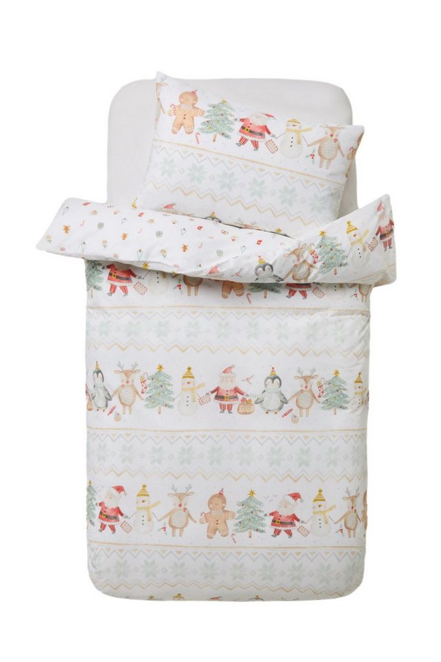 Next Bett-Set Bettbezug und Kissenbezug mit Weihnachtsmotiv, Bezug: Baumwolle Next Bett-Set Bettbezug und Kissenbezug mit Weihnachtsmotiv, Bezug: Baumwolle von Next