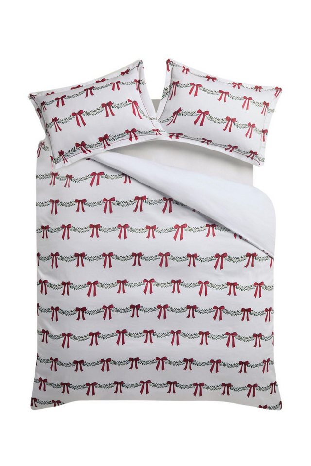 Next Bett-Set Satin-Bettgarnitur, Weihnachtsschleife, FD 200, Bezug: Baumwolle von Next