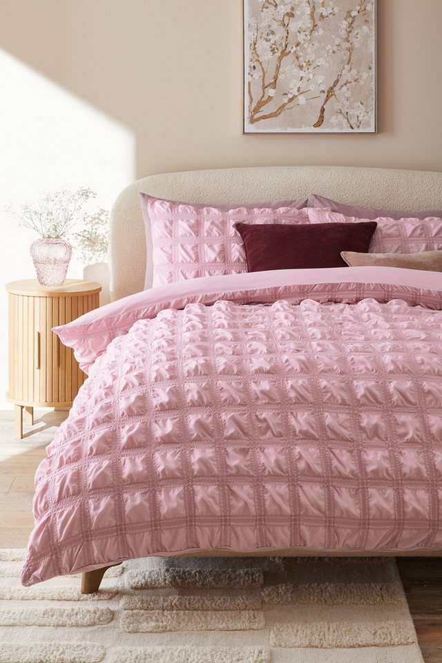 Next Bett-Set Superweiche Bettgarnitur aus Seersucker, Bezug: Polyester (recycelt), Polyester von Next
