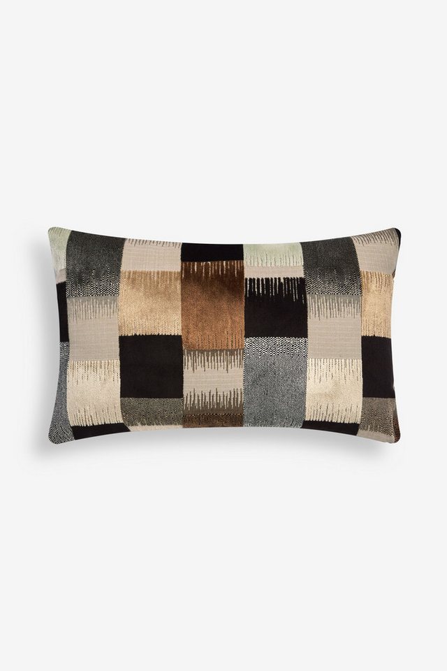 Next Dekokissen Eckiges Retro-Samtkissen mit geometrischem Muster Next Dekokissen Eckiges Retro-Samtkissen mit geometrischem Muster von Next