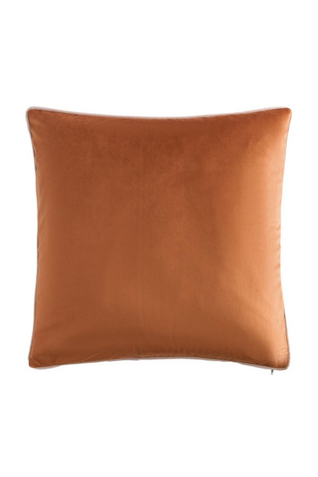 Next Dekokissen Kissen aus Mattsamt mit Kontrastbiesen, 50 x 50 cm von Next