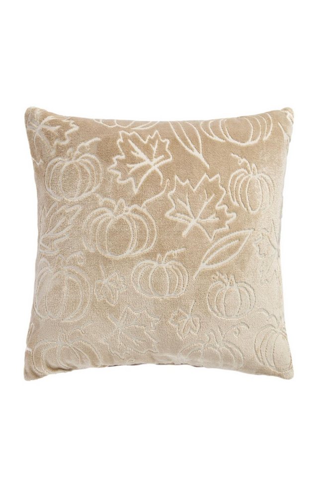 Next Dekokissen Kissen aus Schnittsamt, Kürbis von Next