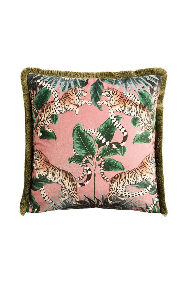 Next Dekokissen Maximalist Samtkissen mit Tiger-Print Next Dekokissen Maximalist Samtkissen mit Tiger-Print von Next
