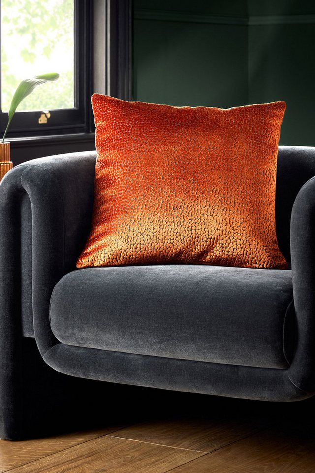 Next Dekokissen Samtkissen mit Blümchenmuster – 50 x 50 cm von Next