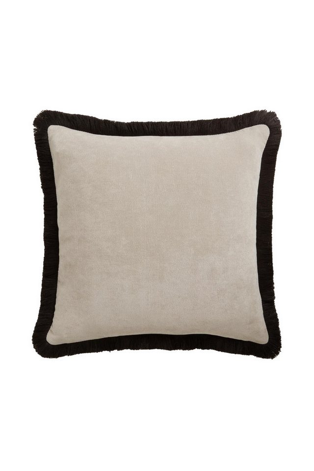 Next Dekokissen Velourskissen mit Kontrastfransen – 45 x 45 cm von Next