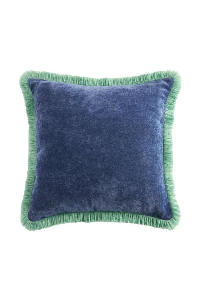 Next Dekokissen Velourskissen mit Kontrastfransen – 45 x 45 cm von Next