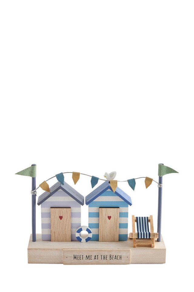Next Dekoobjekt Kleine Holz-Deko mit Strandhütten-Szene von Next