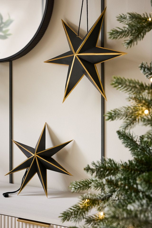Next Dekoobjekt Set aus 2 Papier-Weihnachtssterne Next Dekoobjekt Set aus 2 Papier-Weihnachtssterne von Next