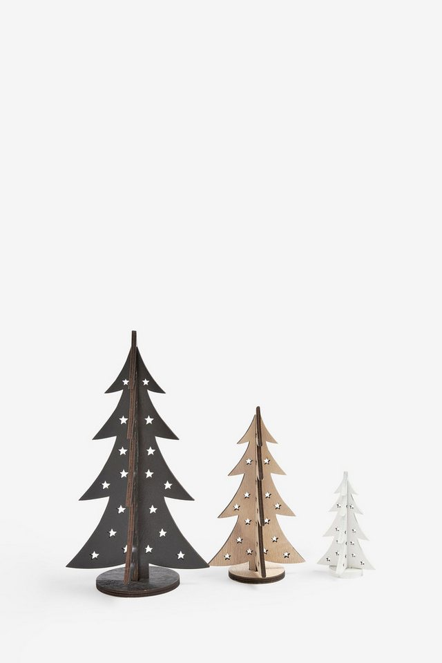Next Dekoobjekt Set mit 3 Weihnachtsbäumen aus Holz Next Dekoobjekt Set mit 3 Weihnachtsbäumen aus Holz von Next