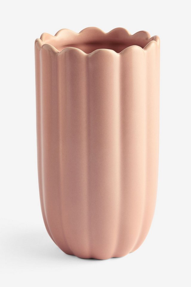 Next Dekovase Kleine Keramikvase mit Bogenkante von Next