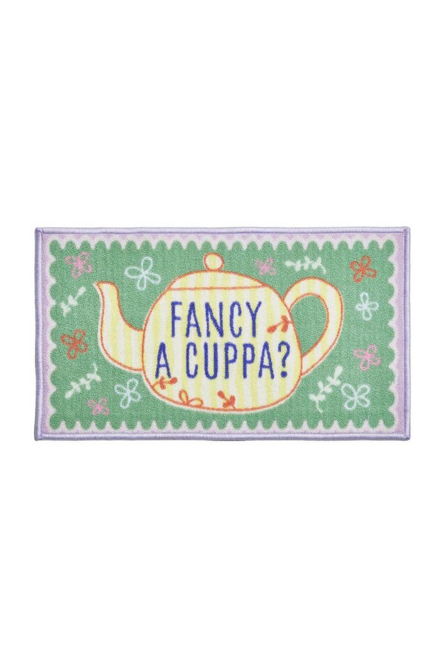 Next Fußmatte Waschbare Fußmatte, Fancy A Cuppa Next Fußmatte Waschbare Fußmatte, Fancy A Cuppa von Next