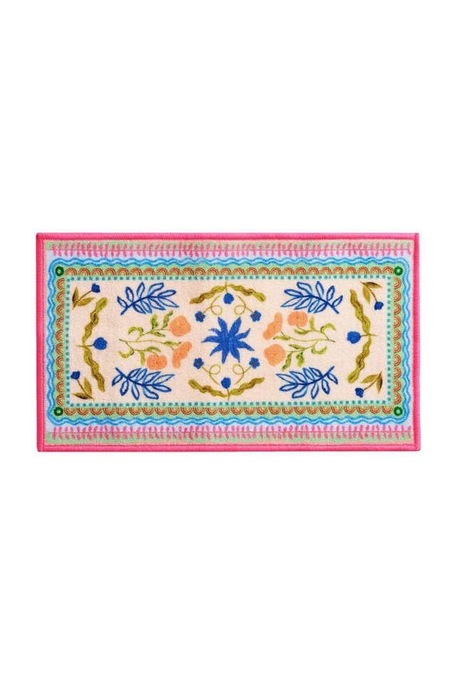 Next Fußmatte Waschbare Fußmatte mit hellem Blumendruck Next Fußmatte Waschbare Fußmatte mit hellem Blumendruck von Next