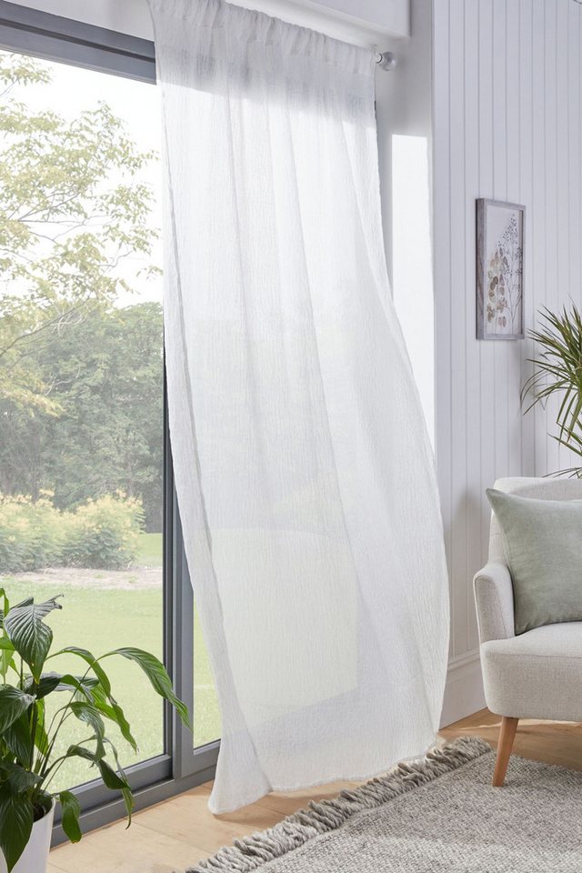Next Gardine Transparente Voile-Bahnenvorhänge mit Schlaufen, (1 St) von Next