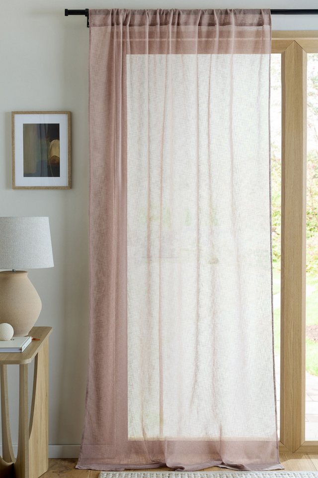 Next Gardine Transparente Voile-Bahnenvorhänge mit Schlaufen, (1 St) von Next