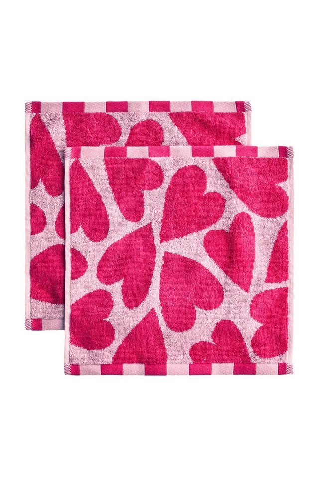 Next Handtuch Gesichtswaschlappen Herz, 2er-Pack, (2-St) von Next