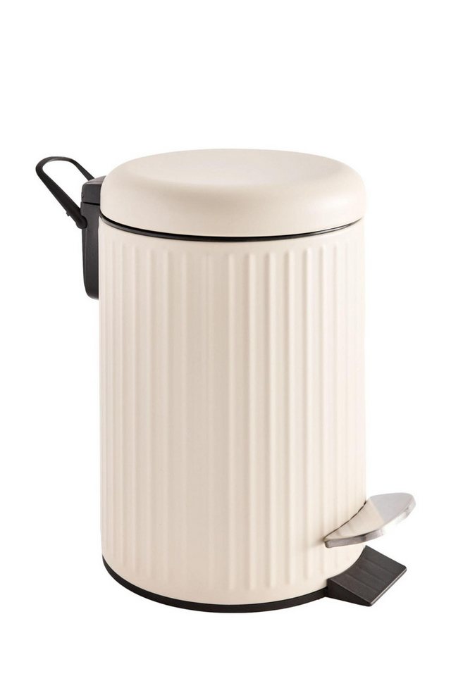 Next Mülleimer Gerippter 3-Liter-Treteimer mit Softclose-Deckel von Next