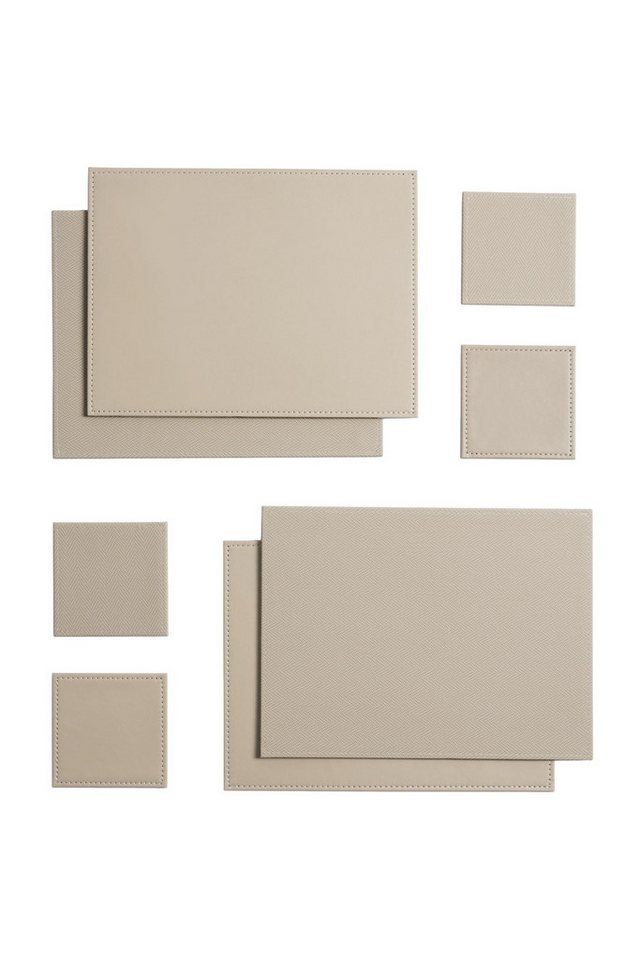Next Platzset Wende-Platzsets + Untersetzer, Kunstleder, 4er-Set, (1-St) von Next