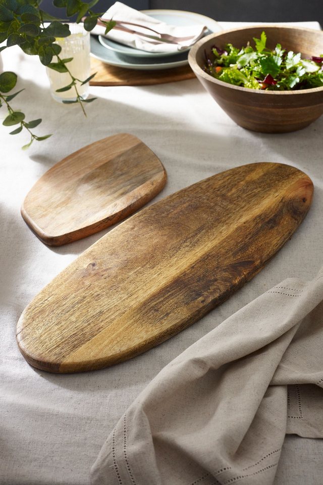 Next Servierbrett Servierbrett aus Mangoholz, Holz, (1-St) von Next