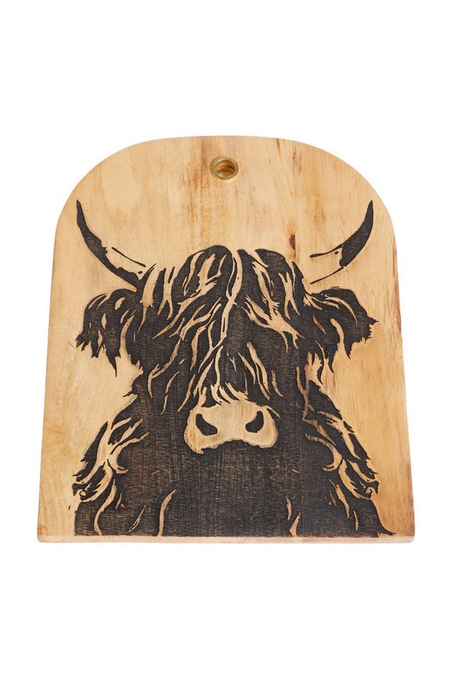 Next Servierbrett Servierbrett aus Holz, Hochlandrind Hamish, Holz, (1-St) von Next