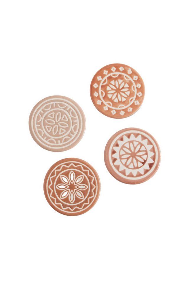 Next Tassenuntersetzer 4er-Set Farah Keramikuntersetzer mit Geodesign, 1-tlg. von Next