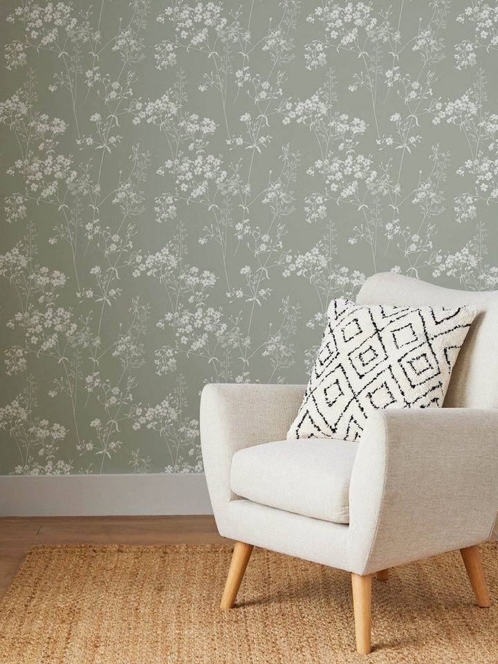 Next Vliestapete Blatt, glatt, Motiv, (1 St), Design Tapeten von Next