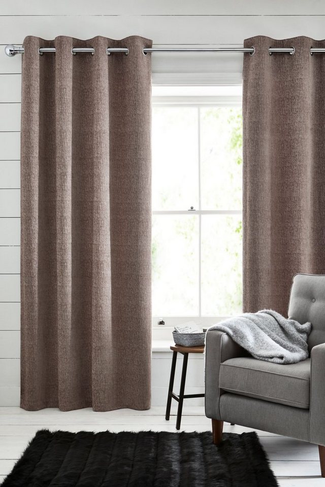 Next Vorhang Next schwere, gefütterte Ösenvorhänge aus Chenille, (2 St) von Next