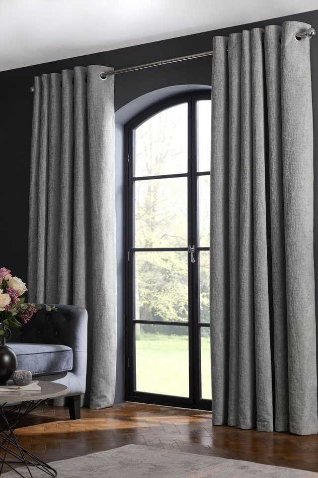 Next Vorhang Next schwere, gefütterte Ösenvorhänge aus Chenille (2 St) von Next