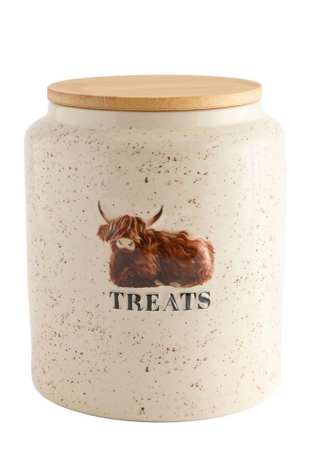 Next Vorratsdose Hamish Hochlandrind Keksdose, Steingut, Holz, (1-tlg) von Next
