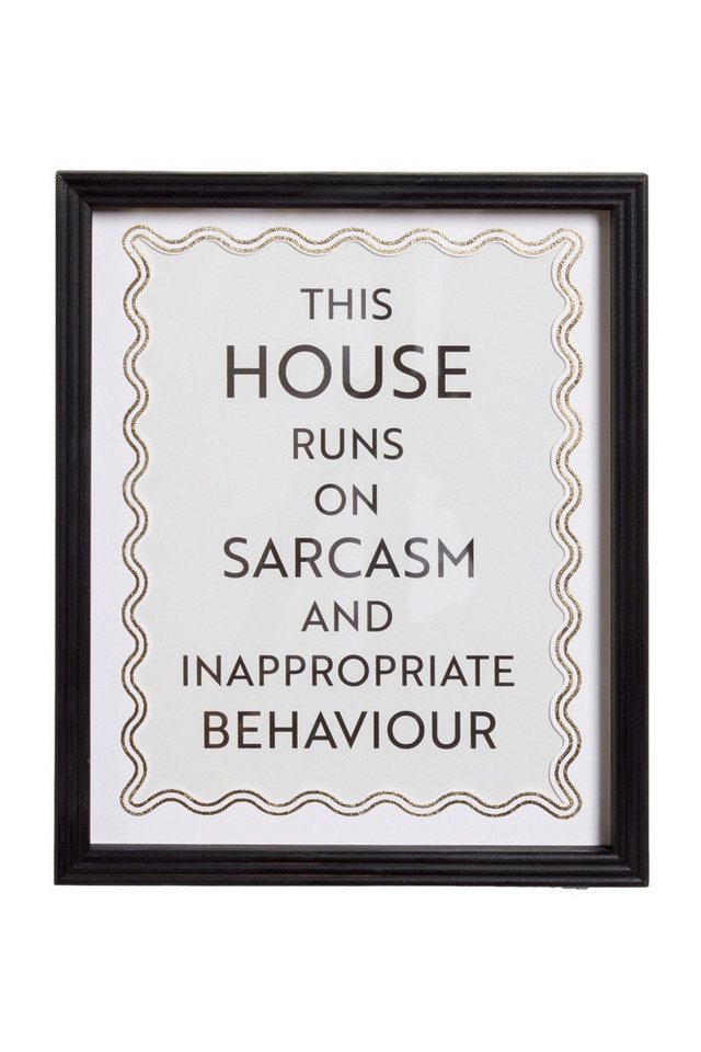 Next Wanddekoobjekt Gerahmte Leinwand, This House Runs On von Next