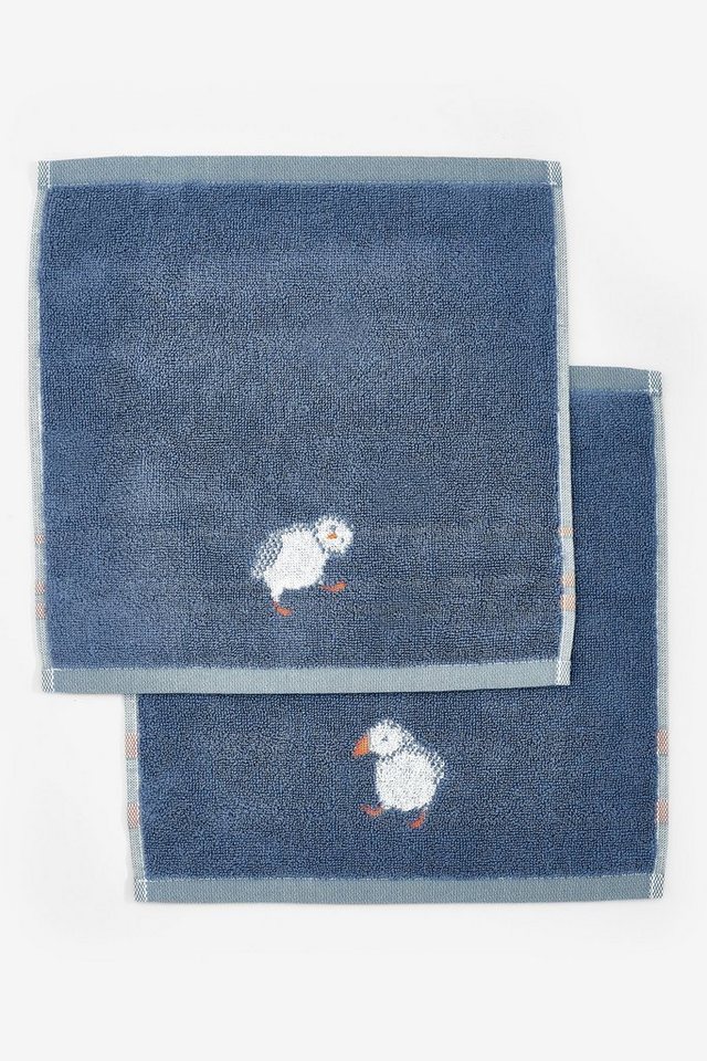 Next Waschlappen 2er Set Waschlappen mit Papageientaucher, (2-St) von Next