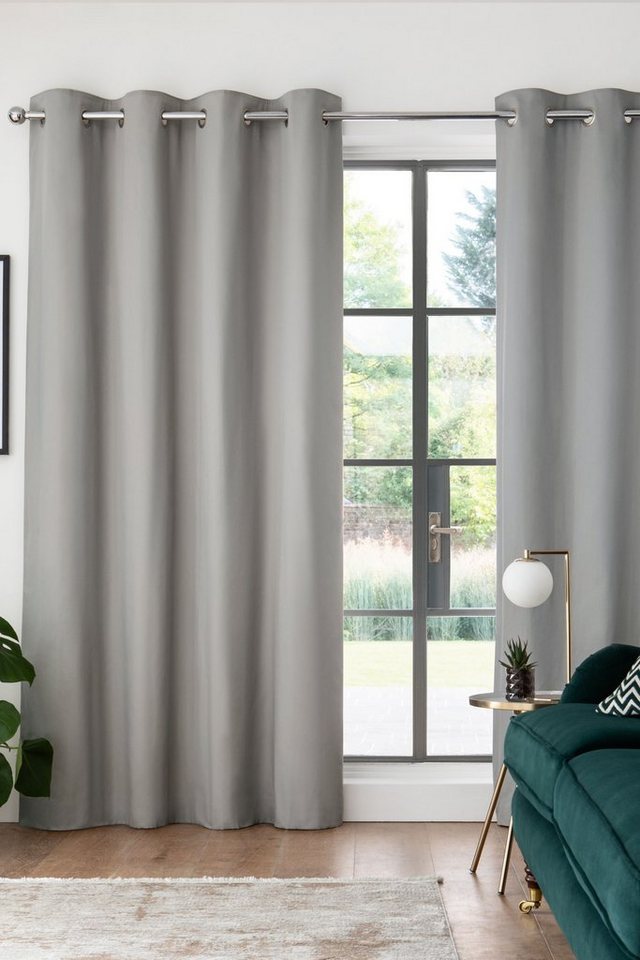 Next Vorhang Gefütterte Ösenvorhänge aus Baumwolle (2 St) von Next