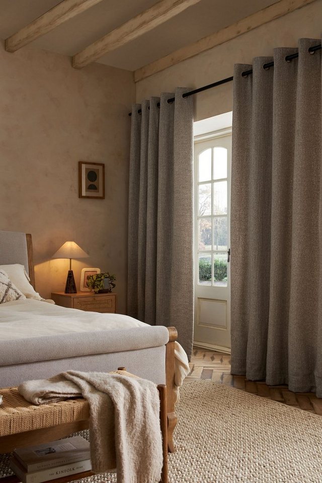 Next Vorhang Ösenvorhänge mit weicher Struktur, Super-Thermo (2 St) von Next