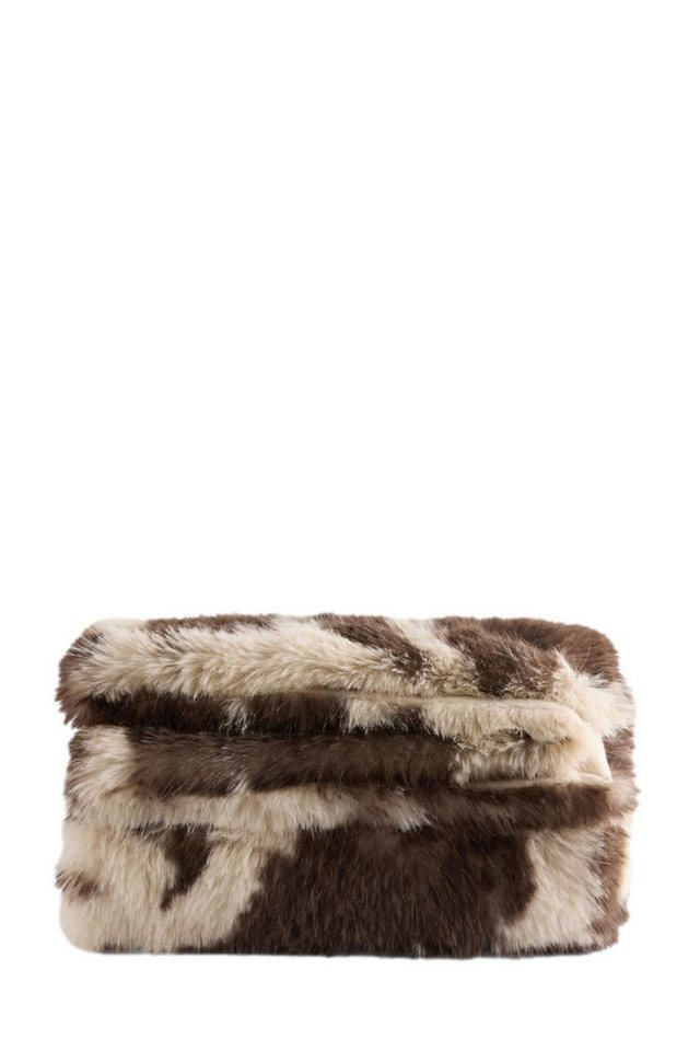 Wohndecke Decke aus Kunstfell mit abstraktem Kuh-Print, Next Wohndecke Decke aus Kunstfell mit abstraktem Kuh-Print, Next von Next