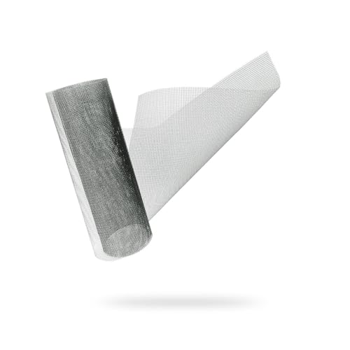 NextHook Fliegengitter Fenster, Insektenschutz Fenster aus Fiberglas Meterware, Hochwertiges Fliegennetz Fenster für den optimalen Insektenschutz für fenster (Grau, 1m x 1m) von NextHook