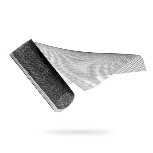 NextHook Fliegengitter Fenster, Insektenschutz Fenster aus Fiberglas Meterware, Hochwertiges Fliegennetz Fenster für den optimalen Insektenschutz für fenster (Schwarz, 1m x 2m) von NextHook