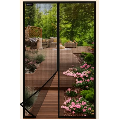 NextHook VPplus FIBERGLAS Fliegengitter Tür, Insektenschutz Balkontür, Magnetvorhang Moskitonetz, Magnet, Fliegennetz in verschiedenen Größen (100cm x 220cm) von NextHook