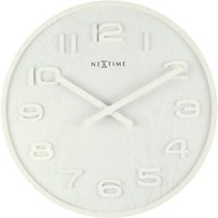 3096WI Uhr de Tisch- oder Wanduhr de Quarz Circle White White - Nextime 3096WI Uhr de Tisch- oder Wanduhr de Quarz Circle White White - Nextime von Nextime