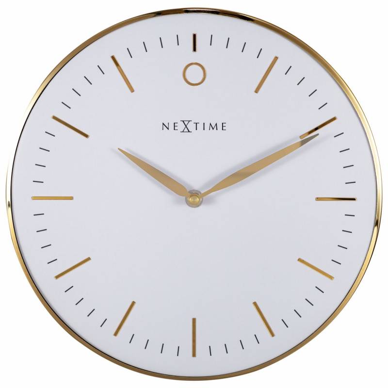 Nextime Wanduhr Small Glamour Ø 30 cm weiß von Nextime