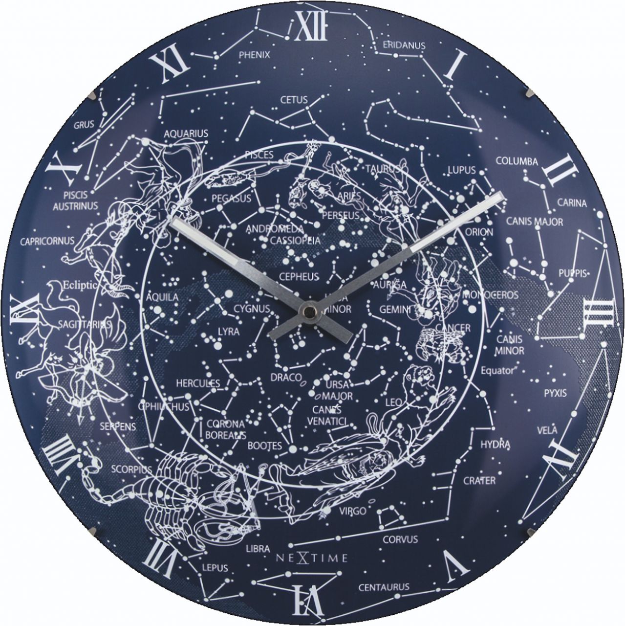 Nextime Wanduhr Milky Way Dome Ø 35 cm von Nextime