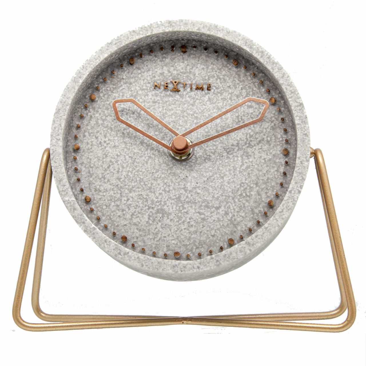 Nextime Tischuhr Cross Table 17,5 x 15,5 cm grau von Nextime