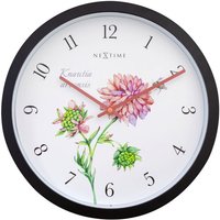 Nextime - Wanduhr Knautia Kunststoff schwarz ø 30,5 cm Innen/Außen Gartenuhr Nextime - Wanduhr Knautia Kunststoff schwarz ø 30,5 cm Innen/Außen Gartenuhr von Nextime