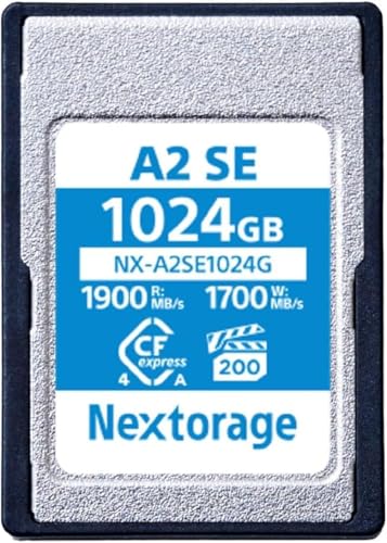 Nextorage CFexpress Typ A Karte 1024GB, VPG200 japanische speicherkarte datenspeicher CF Express Type A Card, Kamera Zubehör für Sony/Fujifilm, A2SE NX-A2SE1024G von Nextorage
