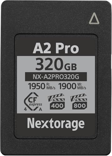Nextorage CFexpress Typ A Karte 320GB, VPG 800 VPG 400 japanische speicherkarte datenspeicher CF Express Type A Card, Kamera Zubehör für Sony/Fujifilm, A2PRO NX-A2PRO320G Nextorage CFexpress Typ A Karte 320GB, VPG 800 VPG 400 japanische speicherkarte datenspeicher CF Express Type A Card, Kamera Zubehör für Sony/Fujifilm, A2PRO NX-A2PRO320G von Nextorage