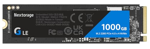 Nextorage Japanischer Hersteller G-LE Serie 1TB M.2 2280 Internal SSD Maximale Übertragungsrate 7400MB/s PCIe Gen 4.0 x 4 NVMe 1.4 1000GB N4LE-1TB2CN/GNE von Nextorage