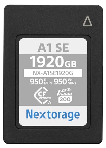 Nextorage CFexpress Typ A Karte 1920GB, VPG200 japanische speicherkarte datenspeicher CF Express Type A Card, Kamera Zubehör für Sony/Fujifilm, A1SE NX-A1SE1920G Nextorage CFexpress Typ A Karte 1920GB, VPG200 japanische speicherkarte datenspeicher CF Express Type A Card, Kamera Zubehör für Sony/Fujifilm, A1SE NX-A1SE1920G von Nextorage