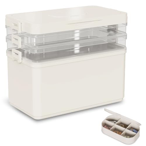 Nexum Medikamenten Aufbewahrung Organizer Groß Hausapotheke Box 30x24x16.5 cm Medikamentenbox 3-Stöckige Medizinbox Tragbar Medicine organizer box Medikamentenkoffer mit kleiner Pillendose Nexum Medikamenten Aufbewahrung Organizer Groß Hausapotheke Box 30x24x16.5 cm Medikamentenbox 3-Stöckige Medizinbox Tragbar Medicine organizer box Medikamentenkoffer mit kleiner Pillendose von Nexum